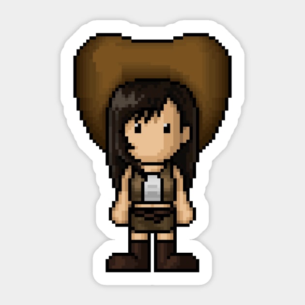 FF7 Nibelheim Tifa Sticker by PixelKnight